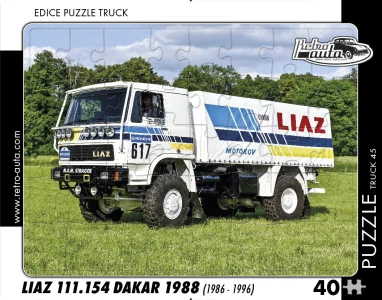 Puzzle TRUCK č.45 Liaz 111.154 Dakar 1988 (1986 - 1996) 40 dílků