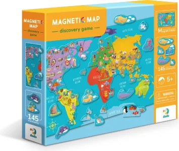 Magnetická hra - Mapa světa