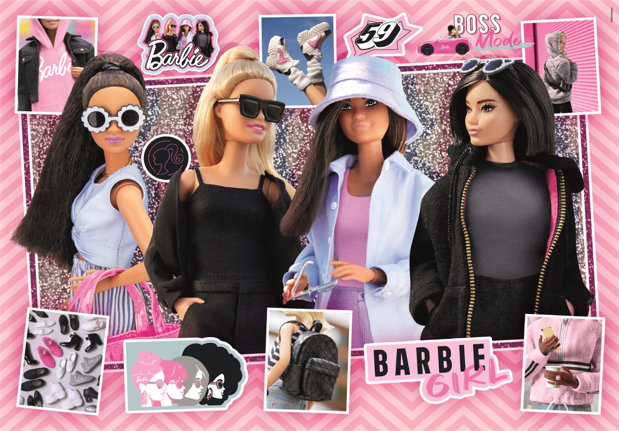 CLEMENTONI Puzzle Barbie 104 dílků
