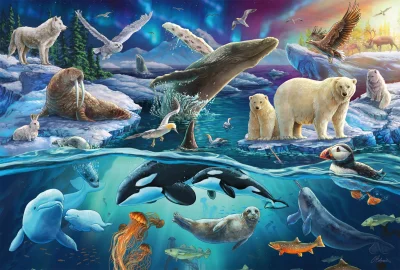 Puzzle Arktická zvířata 150 dílků