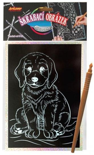 ARTLOVER Holografický škrabací obrázek - Pes
