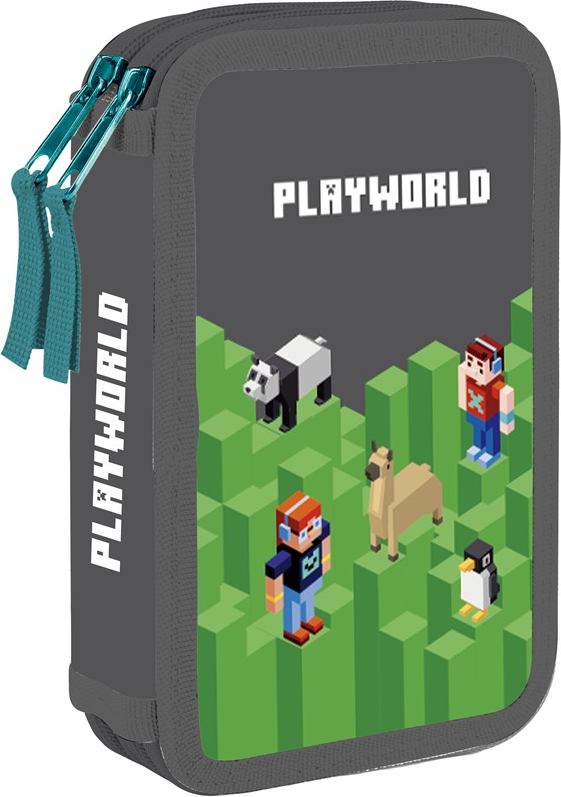 OXYBAG Školní penál dvoupatrový Playworld