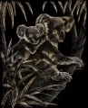 skrabaci-obrazek-medvidek-koala-s-mladetem-zlaty-38669.jpg