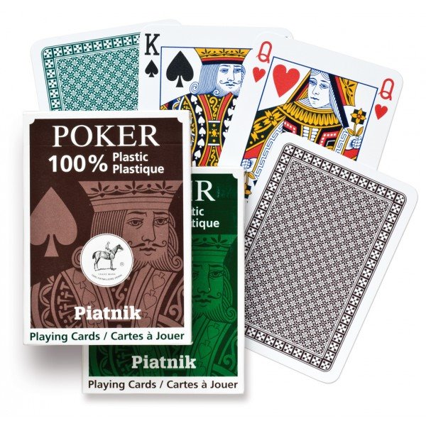PIATNIK Plastic Poker Single - Plastové hrací karty