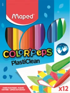 Trojhranné plastové pastelky Color'Peps PlastiClean 12ks