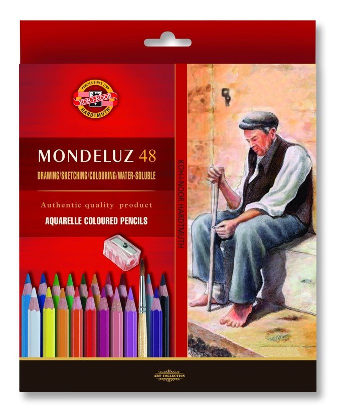 KOH-I-NOOR Akvarelové pastelky Mondeluz 3713 - 48 ks