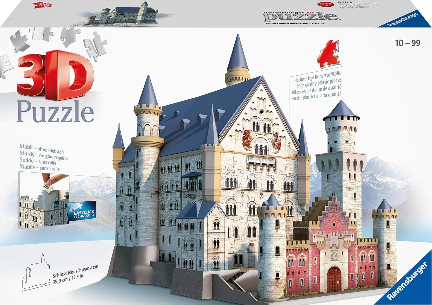 RAVENSBURGER 3D puzzle Zámek Neuschwanstein, Německo 309 dílků